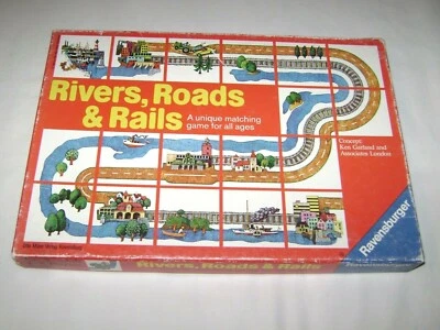 1989 Ravensburger RIVERS, ROADS & RAILS - Image 1 of 4