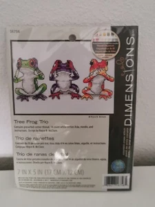 Stickpackung Dimensions 3 Frösche Nix Hören/Sehen/Reden - Bild 1 von 2