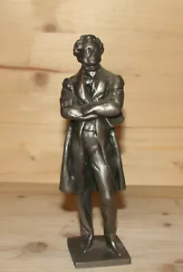 Vintage Russian hand made metal figurine Alexander Pushkin - Picture 1 of 12