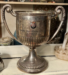 Vintage Spanish .915 Silver Trophy Cup Pigeon Shooting Society Madrid 1095g