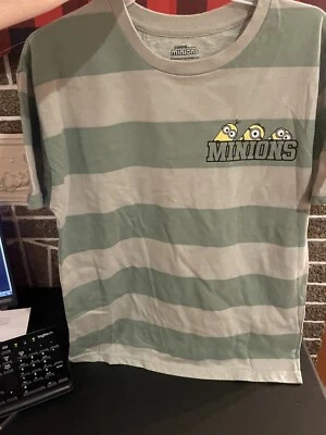 Camiseta Despicable Me Niños Minions Rayas Verdes Camiseta Grande 10-12 Foto 1 de 4
