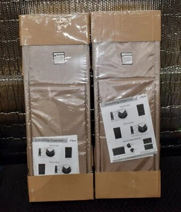 Set Of 2 Origami Foldable Everything Beige Tan Stackable Organizers SEALED NEW - Picture 1 of 5
