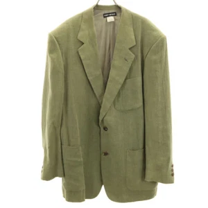 Giacca sartoriale ISSEY MIYAKE made in Japan tessuto soffiato XL blazer oliva uomo - Foto 1 di 12