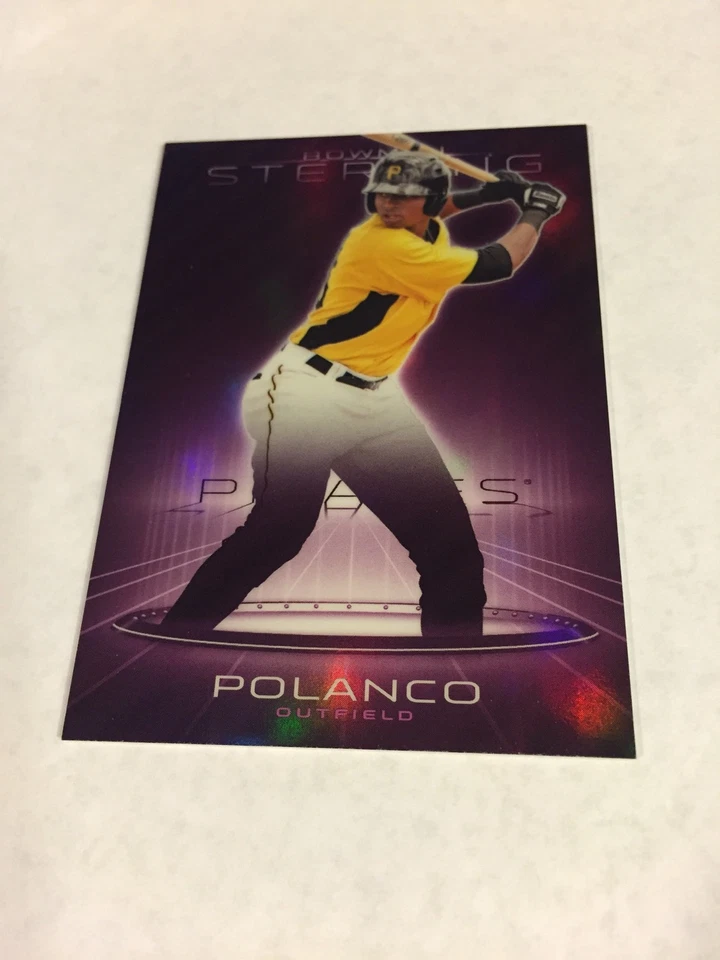 Bowman 2013 refractor púrpura esterlina Gregory Polanco RC #10/10 1/1 Foto 1 de 1