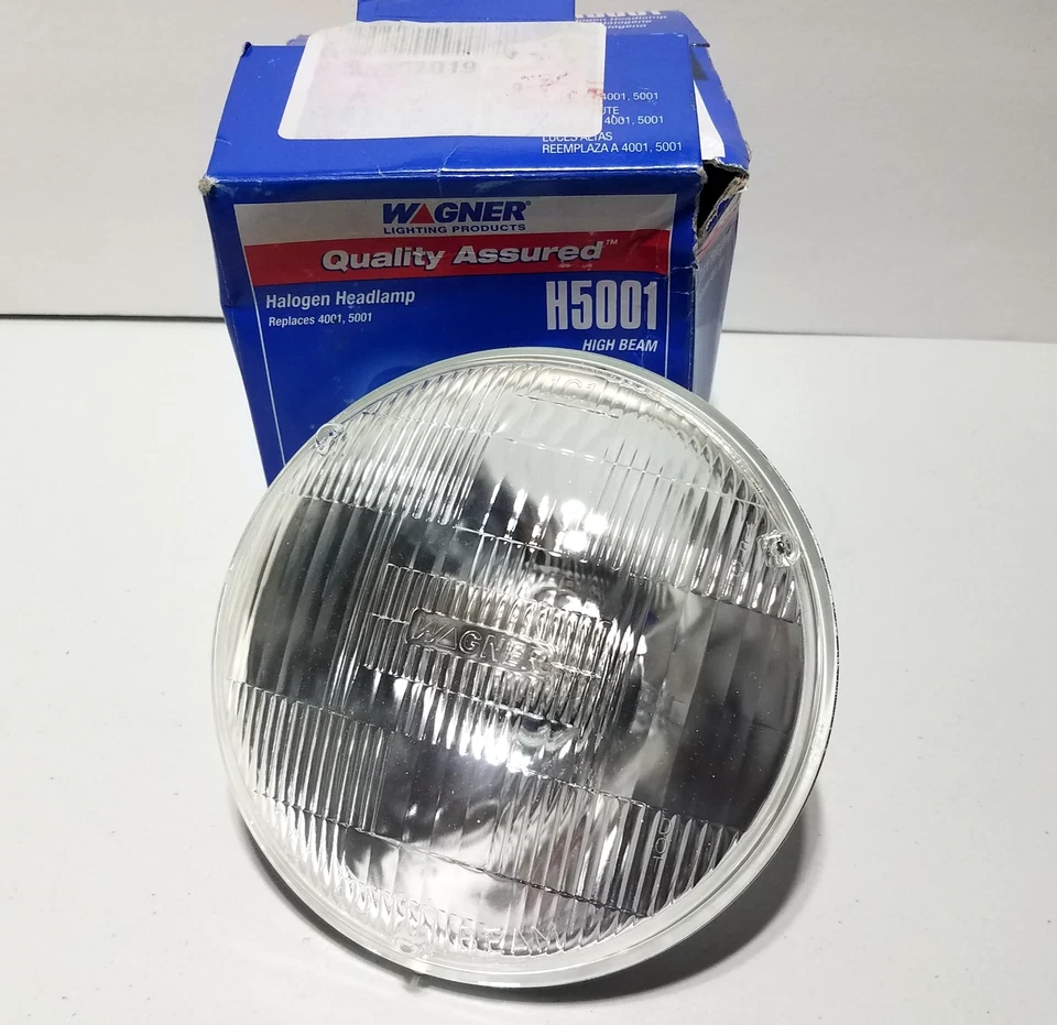 Wagner Lighting H5001 Sealed Beam Halogen Headlamp For 1958 Chevrolet Corvette - Image 1 of 4