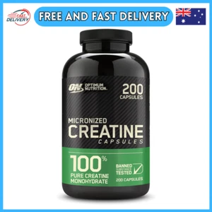 OPTIMUM NUTRITION Micronized Creatine Capsules-2,500 mg-200 Capsules-Au - Picture 1 of 4