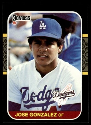 1987 Donruss #525 Jose Gonzalez Rookie Los Angeles Dodgers - Image 1 of 2