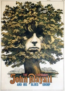 "John MAYALL & his BLUES GROUP"Affiche originale entoilée Günter KIESER 89x122cm - Picture 1 of 1