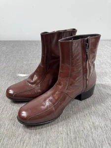 Florsheim Duke Botines Para Hombres 9D Marrón Bicicleta Puntera Cremallera Lateral Beatle 11087-05 - Imagen 1 de 12