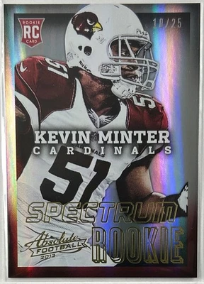 2013 Panini Absolute #154 Kevin Minter Spectrum Gold RC Arizona Cardinals - Image 1 of 2