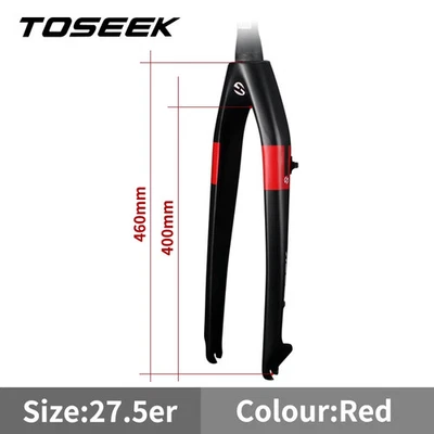 Carbon MTB Bicycle Hard Fork Parts 26/27.5/29er Quick Release Tapered Tube Fork - Image 1 of 4