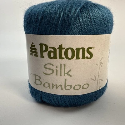 1 bola ~ patones ~ seda bambú hilo color zafiro 2,2 oz/102 yd descontinuado ¡Nuevo! Foto 1 de 3