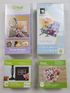 Cricut Cartridge Lot: Fontastic Fonts, 3D Floral, Flower Shoppe, Sports Mania - Picture 1 of 13