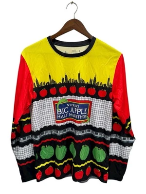 Camisa Leslie Jordan Cheetah Marquis Manga Larga Para Hombres S NYC Gran Manzana Maratón Foto 1 de 4