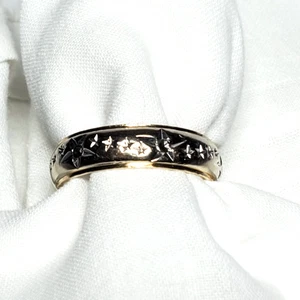 Antique Mens 14K Yellow Gold Wedding Band - Picture 1 of 5