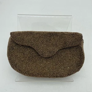 Vintage Walborg Bronze Perlen Handgefertigt Abendtasche Clutch - Bild 1 von 8