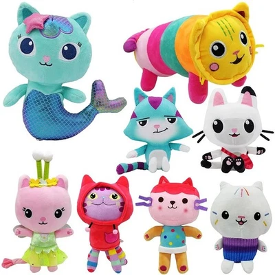 Cute Cat Plush Toys – 8 Styles Soft Stuffed Animals Kids Gift Cartoon Plush Doll - Image 1 of 4