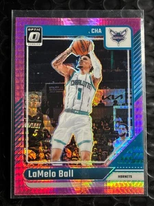 2024-25 Panini Donruss Optic LaMelo Ball #29 Pink Hyper Prizm Charlotte Hornets - Picture 1 of 2