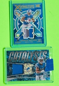 2022 Panini Spectra - Catalysts Amon-Ra St. Brown Neon Blue Prizm BEL LOTTO🔥🔥🔥 - Foto 1 di 2