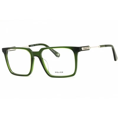 Gafas Police Hombre Brillante Transparente Verde Acetato Marco Cuadrado VPLN28 0G61 Foto 1 de 2