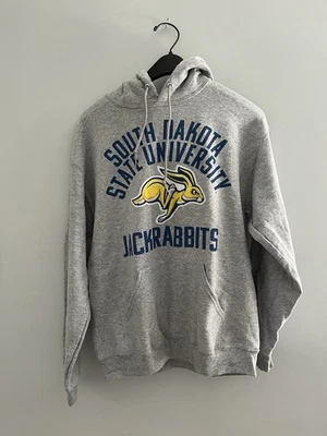 NEW South Dakota State Jackrabbits Gray SDSU Medium Hoodie Sweatshirt - Image 1 of 3