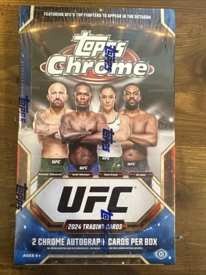 2024 Topps Chrome UFC Hobby Box Factory Sealed - 2 Autos Per Box!!! - Image 1 of 2