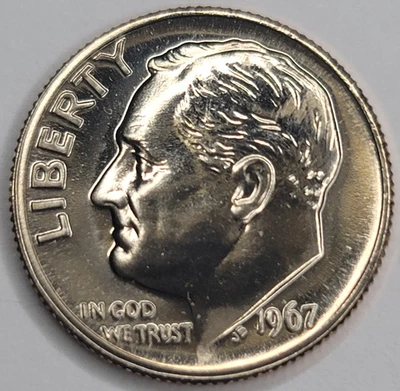 1967 SMS ROOSEVELT DIME - CN-CLAD - Image 1 of 4