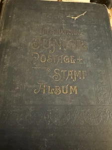 1930 INTL JUNIOR POSTAGE + STAMP ALBUM SCOTT STAMP CO. STAMPS - tons of stamps. - Picture 1 of 24