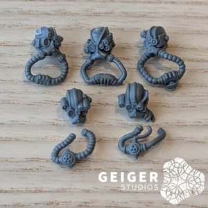 Warhammer 40K AdMech | Pteraxii | Skystalkers 5pc Heads w/ Hoses Set - Picture 1 of 1