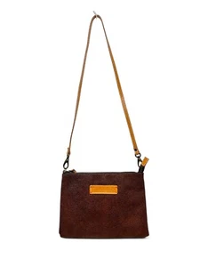 Timberland Premium Grain Leather Brown Cross Body Bag - Picture 1 of 9