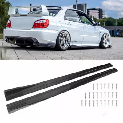 Para Subaru Impreza WRX STI 86.6"" Falda Lateral Coche Extensión Balancín Labio Divisor Foto 1 de 4