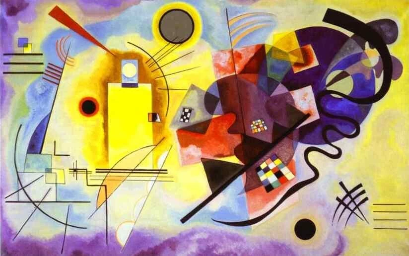 Wassily Kandinsky Yellow Red Blue 1925 17"x 22" Archival Art Print - Image 1 of 1