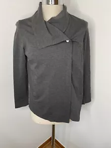 Maglione cardigan grigio KENSIE taglia L tasche collo a scatto aperto manica lunga - Foto 1 di 5