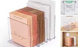 Gift Bag Storage Organizer: Adjustable Reusable Shopping Bag Organizer 1-Pack - Picture 1 of 7