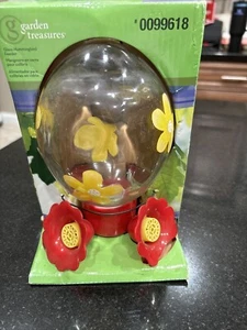 Garden Treasures Glass Hummingbird Feeder Please Read description - Picture 1 of 3