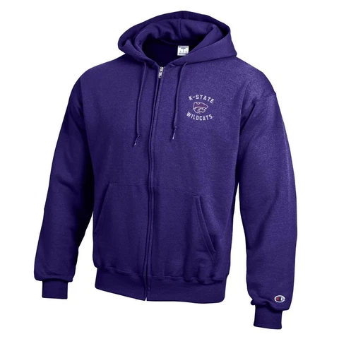 Kansas State University Full Zip Hoodie Champion ECO Full Zip Cover