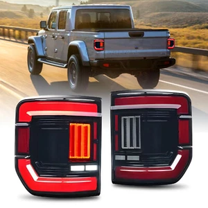 HC LED Tail Lights For Jeen Gladiator (JT) 2020-2025  Start UP Animation 2pcs - Picture 1 of 19