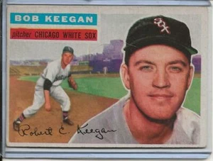 1956 Topps Baseball Card Bob Keegan Pitcher Chicago White Sox W/B EX # 54 - Picture 1 of 2