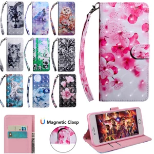 Leather Book Cover Flip Wallet Case For iPhone 11 12 13 14 15 Plus Pro Xs Max Xr - Picture 1 of 22