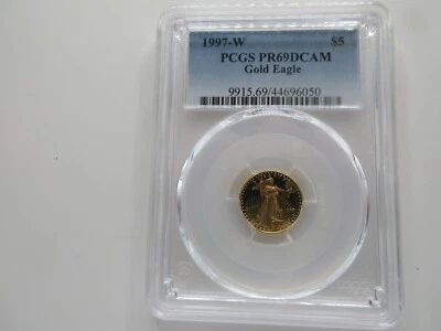 1997-W $5 PCGS PR69DCAM Gold Eagle  - Image 1 of 4