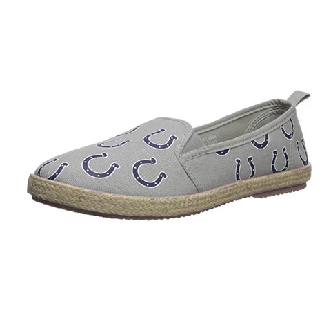 FOCO NFL Women's Indianapolis Colts Espadrille Canvas Shoe Cover