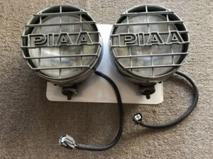 PIAA Chrome Fog Lights Round Land Cruiser Prado 80 Series - Picture 1 of 2