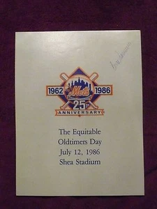 César Gerónimo Cincinnati Reds Hall of Famer signiertes New York Mets Programm mit Echtheitszertifikat - Bild 1 von 5