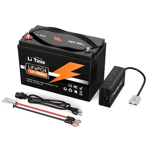 LiTime 12V 100Ah LiFePO4 Akku Lithium Batterie 100A BMS für Wohnmobil Boot Solar - Bild 1 von 24