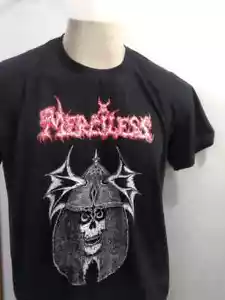 MERCILESS - T-Shirt Mayhem Sodom Kreator Morgoth Unleashed Demigod Dismember - Picture 1 of 5