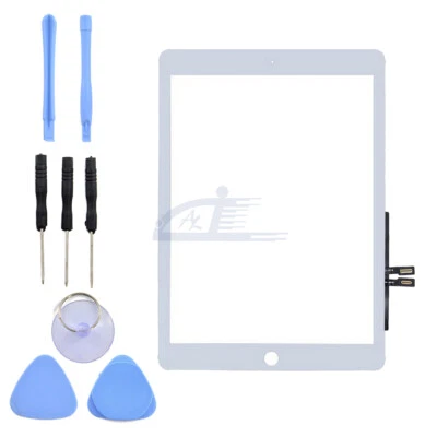 For 2018 iPad 6 6th Gen A1893 A1954 Touch Screen Digitizer Replacement+IC White - Image 1 of 4