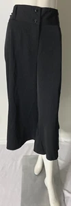 Pantalones capri Jamie Nicole para mujer talla grande 22 negros pierna ancha tiro alto elásticos - Imagen 1 de 8