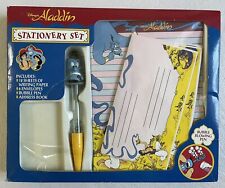 Disney Aladdin Stationery Set Vintage 1990s Bubble Pen Letter Envelope IOB