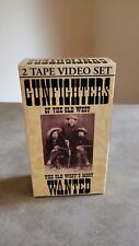 VHS Gunfighters of the Old West + Most Wanted 2 TAPE SET Collect Ed