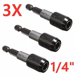 3 Stück 60mm Magnet Bithalter magnetisch für 1/4" Bit Schnellwechsel Halterung - Bild 1 von 7